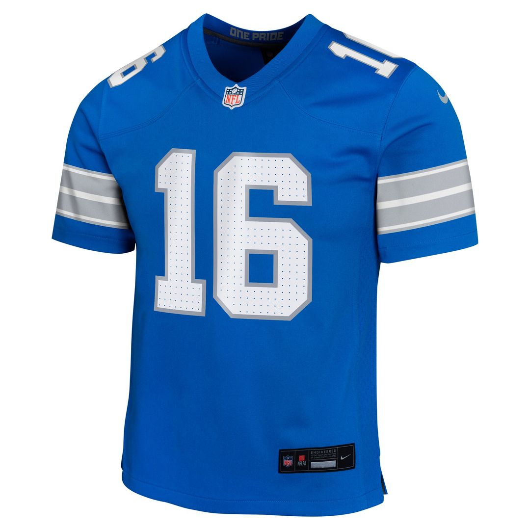 Jared Goff Detroit Lions Youth Game Jersey - Blue