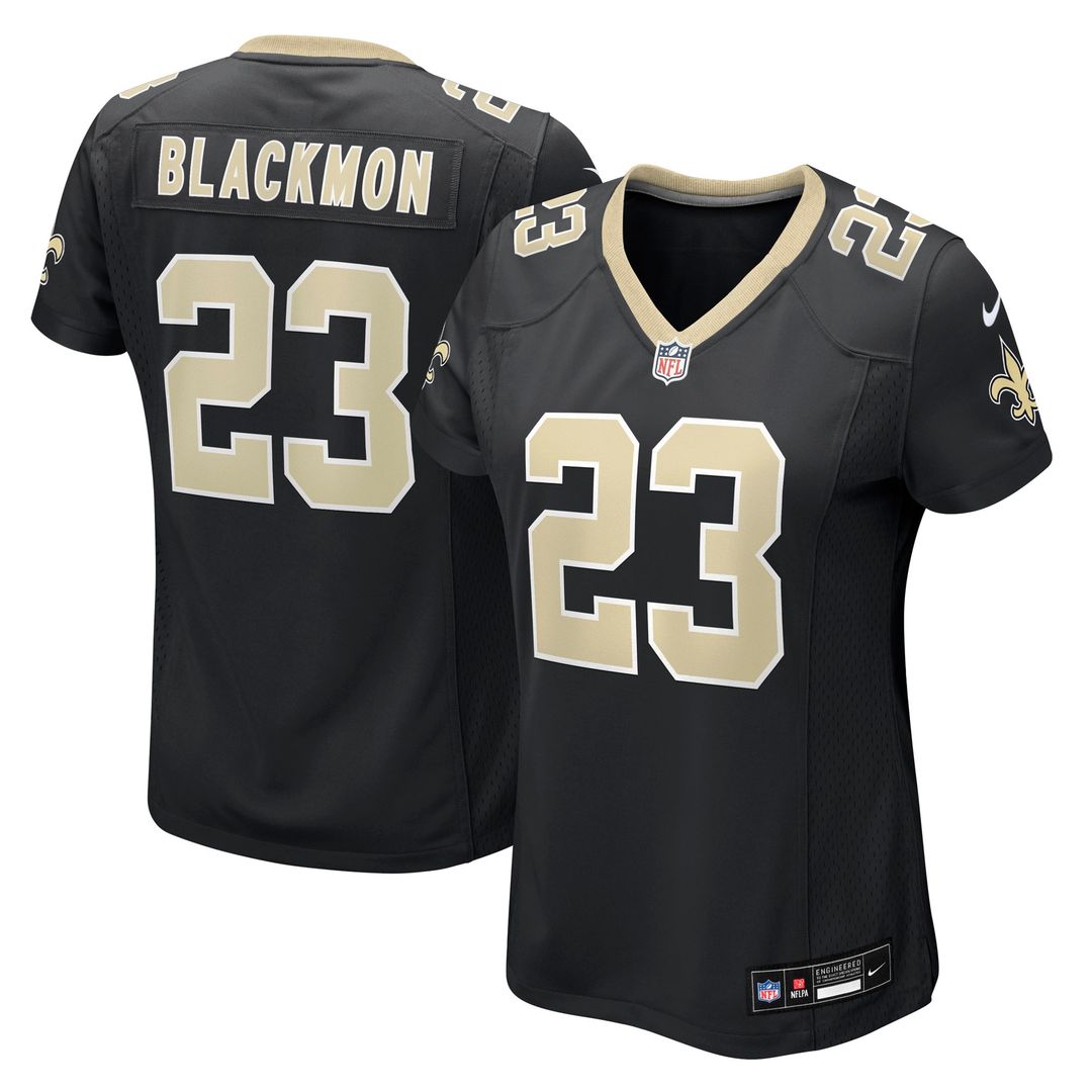 Julian Blackmon New Orleans Saints Women's Team Game Jersey - Black