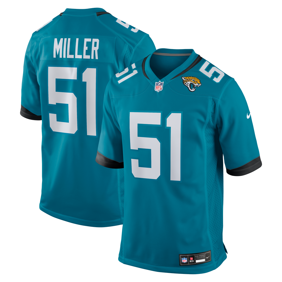 Ventrell Miller Jacksonville Jaguars Game Jersey - Teal