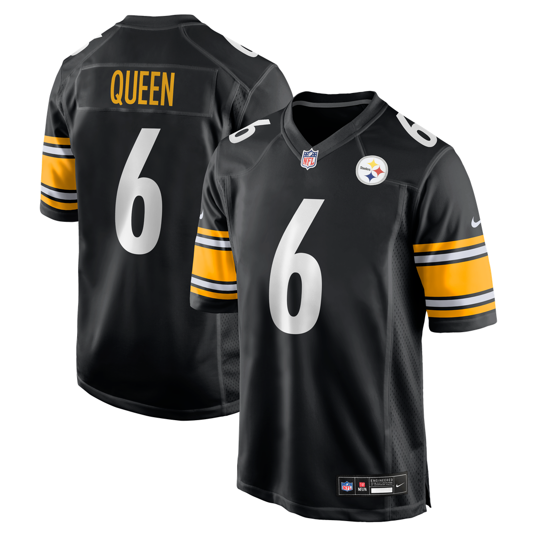 Patrick Queen Pittsburgh Steelers Game Player Jersey - Black