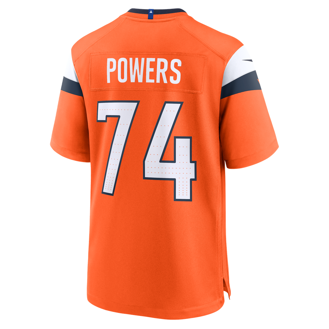 Ben Powers Denver Broncos Team Game Jersey - Orange