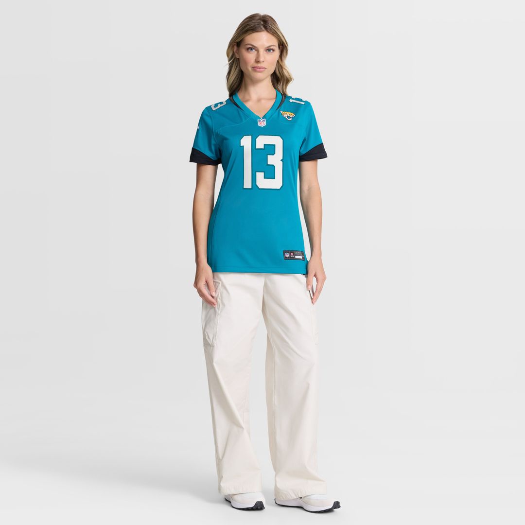 Tim Jones Jacksonville Jaguars Women's Team Game Jersey - Teal