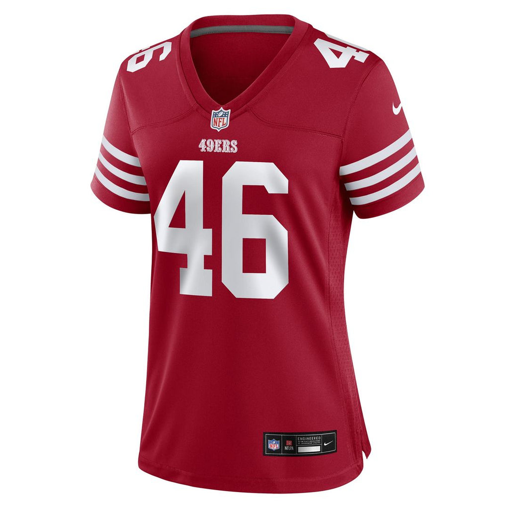 Jon Weeks San Francisco 49ers Women's Team Game Jersey - Scarlet