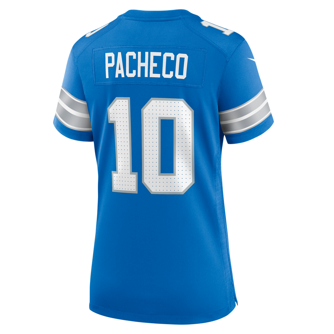 Isiah Pacheco Detroit Lions Women's Team Game Jersey - Blue