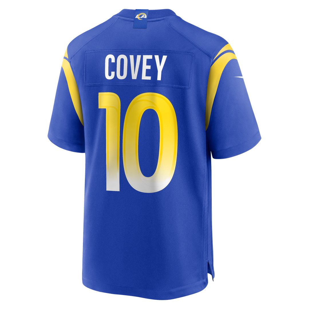 Britain Covey Los Angeles Rams Team Game Jersey - Royal