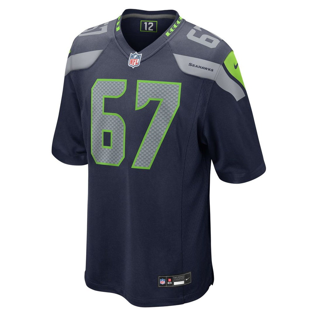 Charles Cross Seattle Seahawks Game Jersey - College Navy