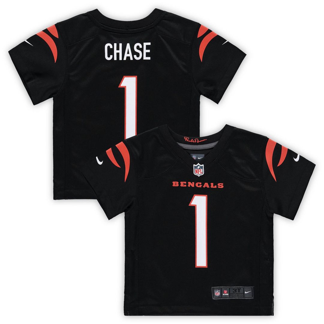 Ja'Marr Chase Cincinnati Bengals Toddler Game Jersey - Black