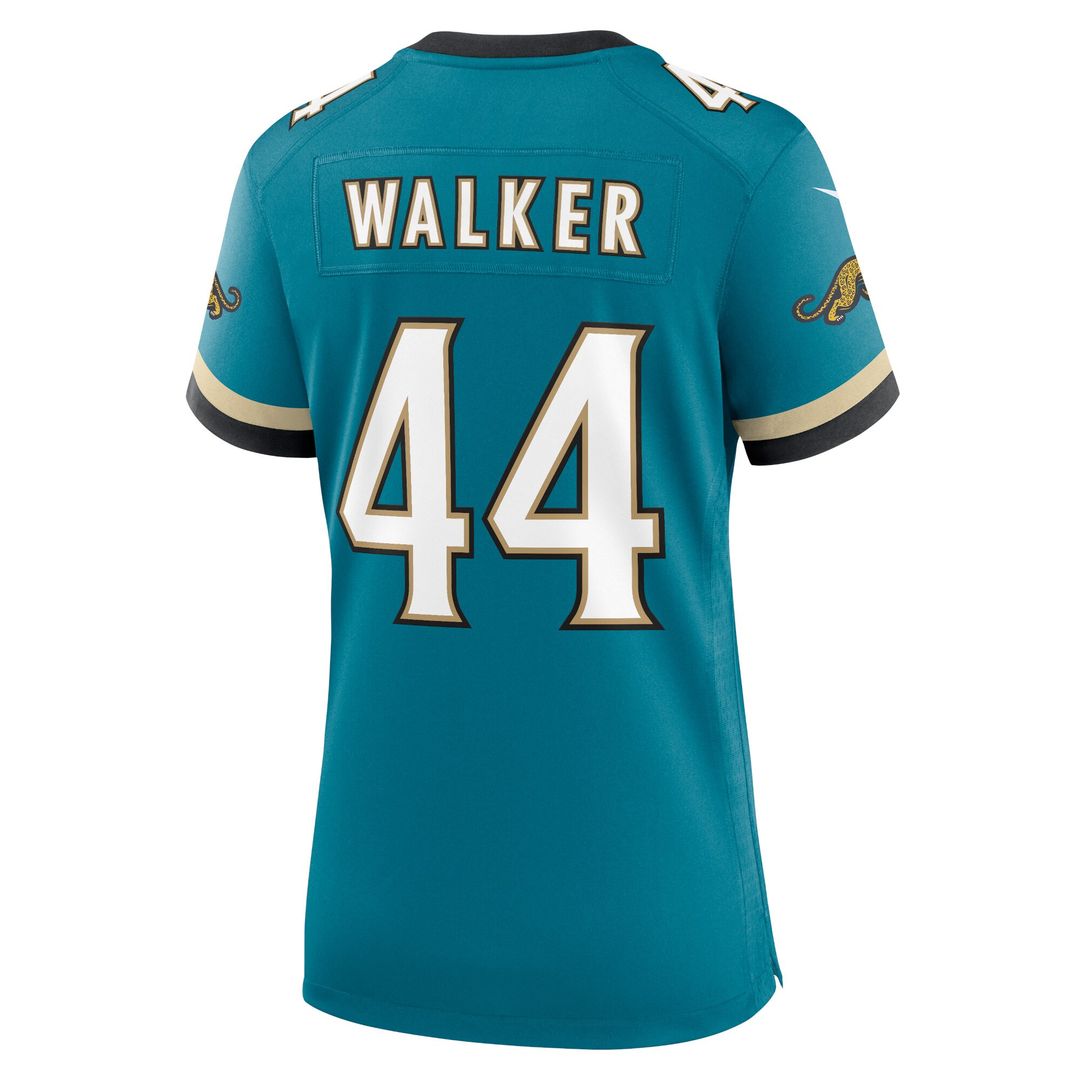 Travon Walker Jacksonville Jaguars Women's Prowler Throwback Game Jersey - Teal