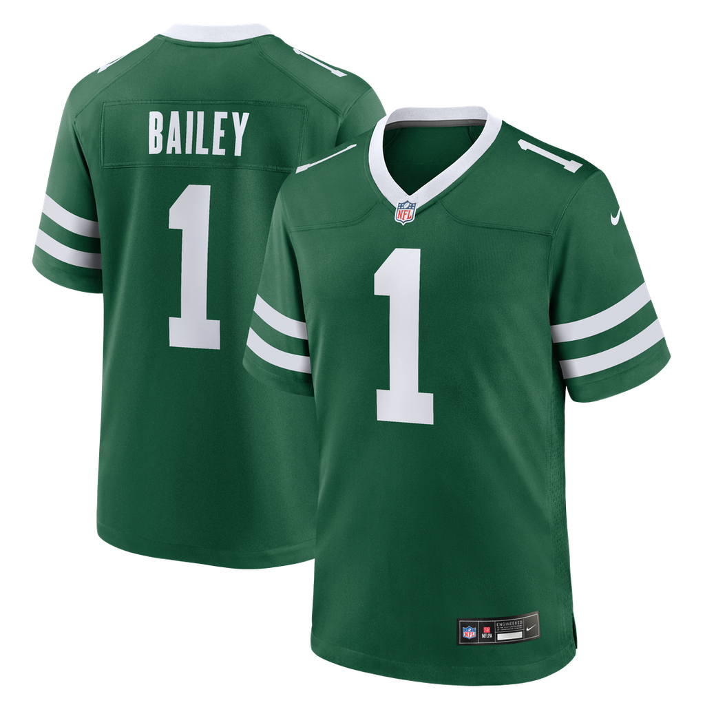 David Bailey New York Jets 2026 Draft First Round Pick No. 2 Team Game Jersey - Legacy Green
