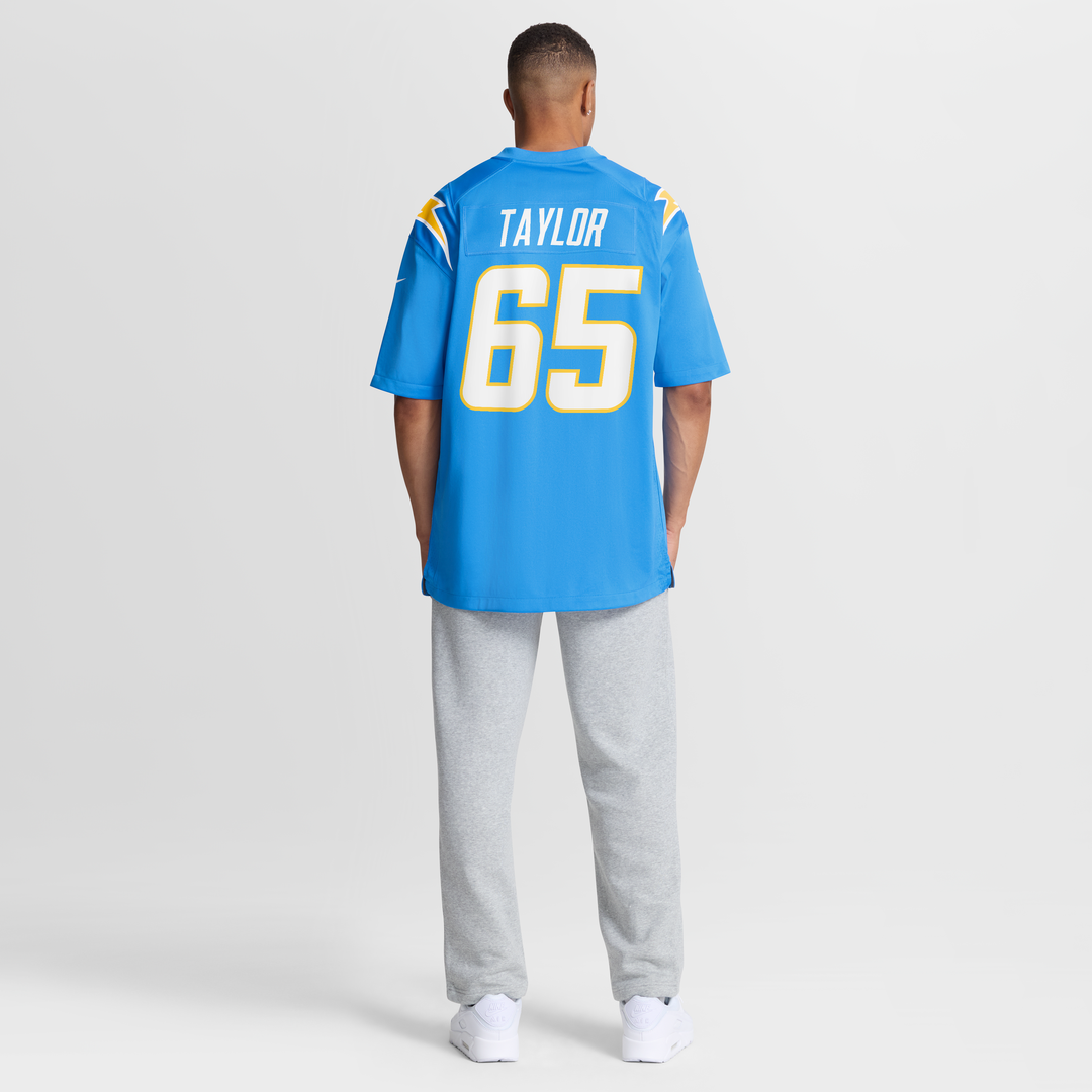 Logan Taylor Los Angeles Chargers Team Game Jersey - Powder Blue