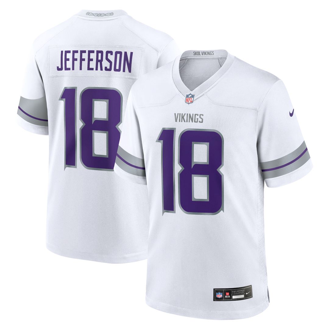 Justin Jefferson Minnesota Vikings Youth Game Jersey - White