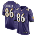 Cornelius Johnson Baltimore Ravens Team Game Jersey - Purple