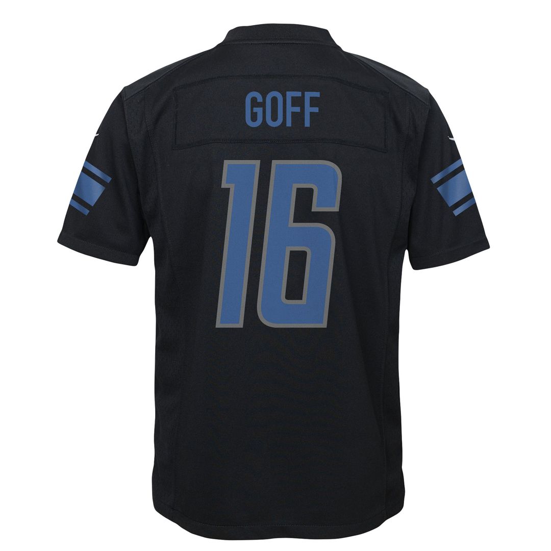 Jared Goff Detroit Lions Youth Game Jersey - Black