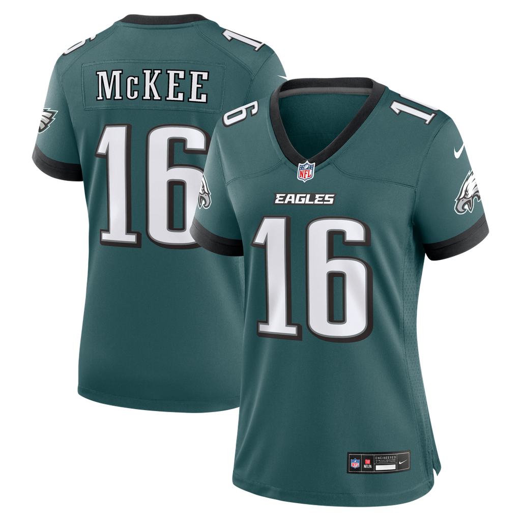 Tanner McKee Philadelphia Eagles Women's Team Game Jersey - Midnight Green