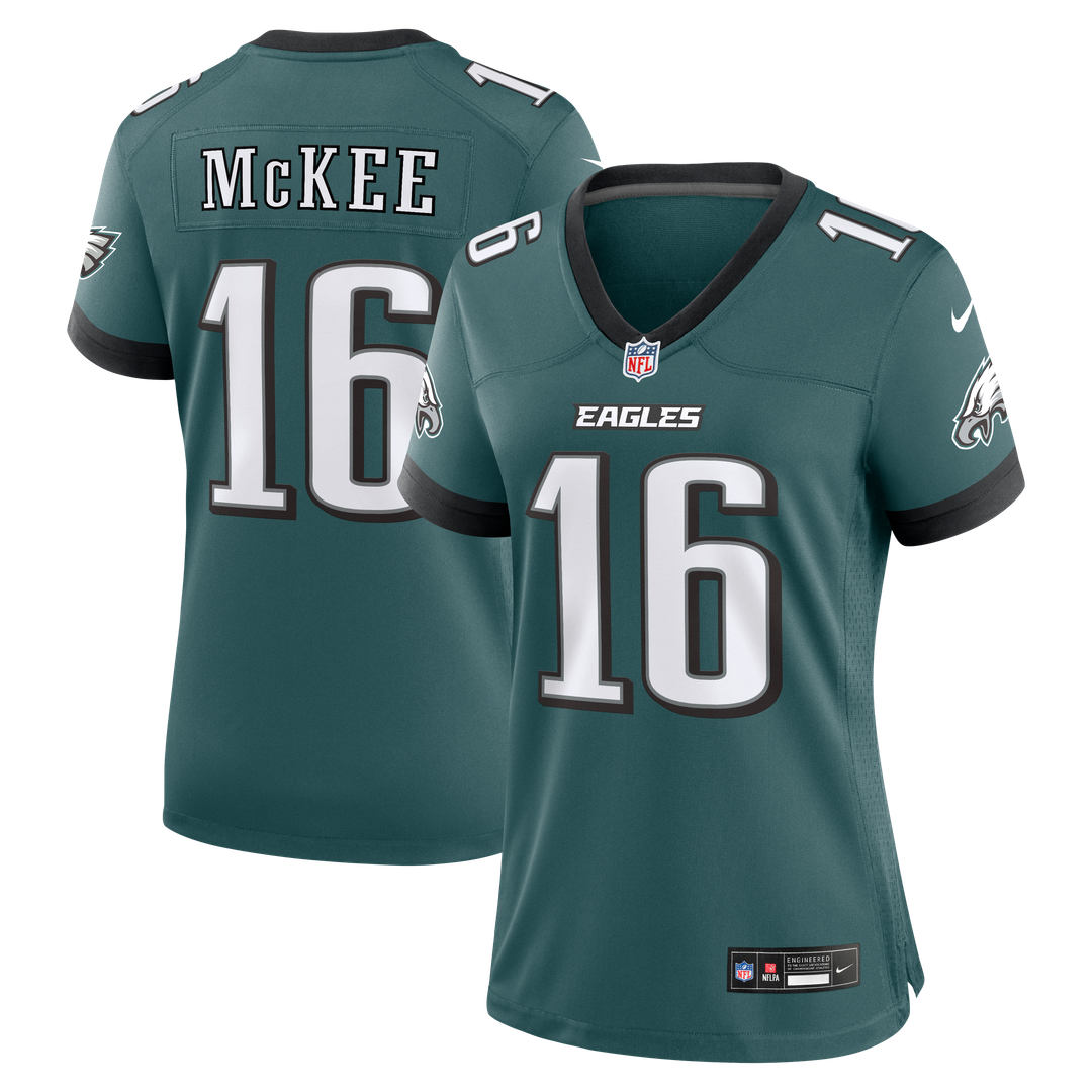 Tanner McKee Philadelphia Eagles Women's Team Game Jersey - Midnight Green