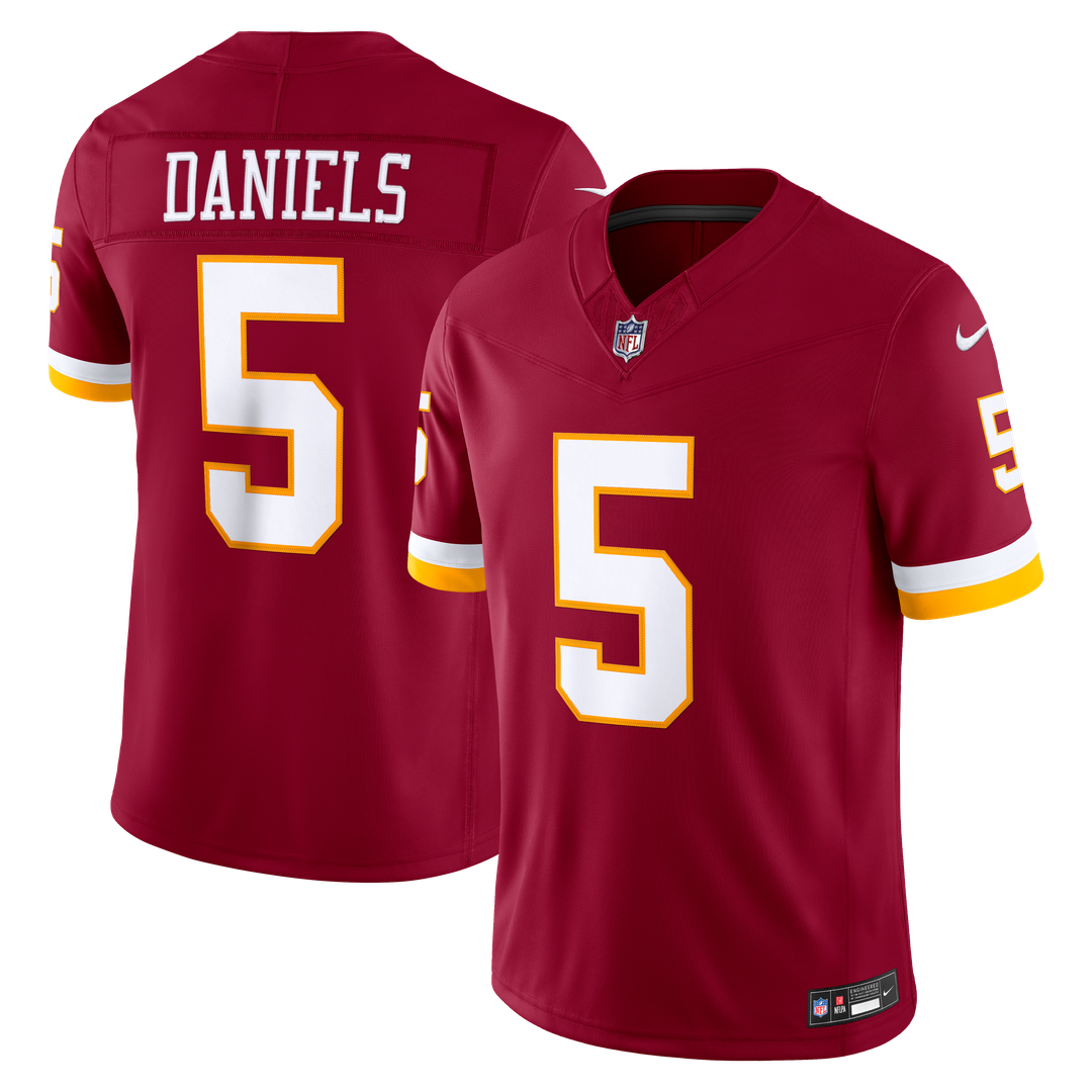Jayden Daniels Washington Commanders Vapor F.U.S.E. Stitched Limited Jersey - White