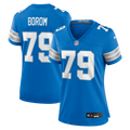 Larry Borom Detroit Lions Women's Team Game Jersey - Blue