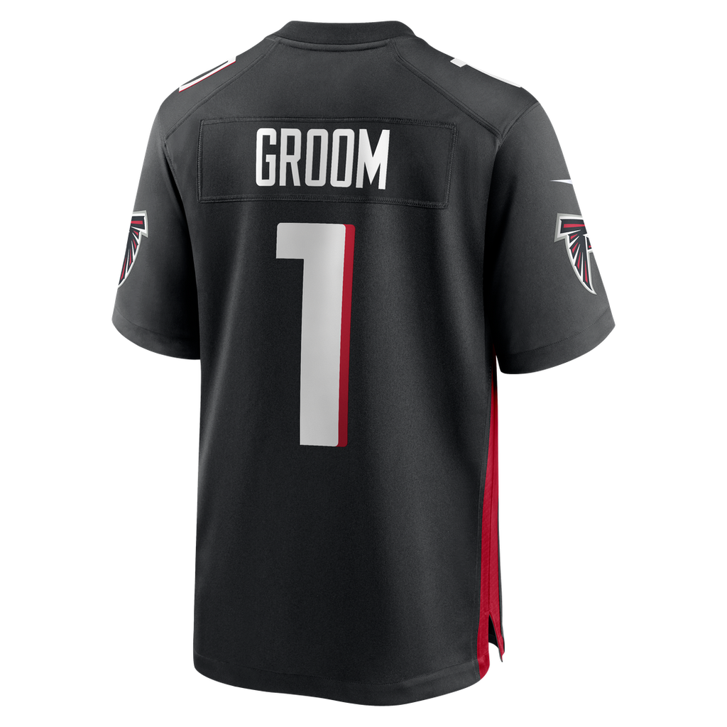 Number 1 Groom Atlanta Falcons Game Jersey - Black