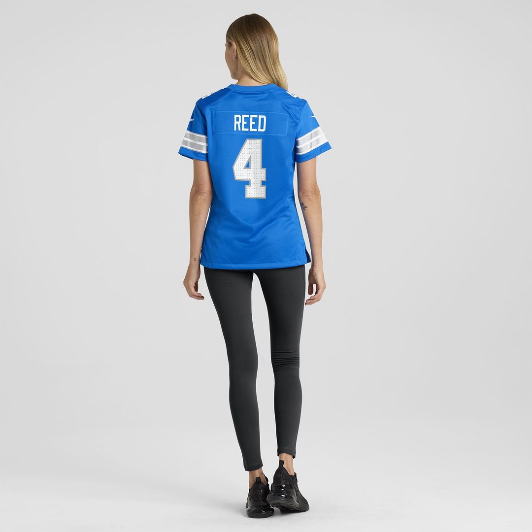 D.J. Reed Detroit Lions Women's Team Game Jersey - Blue