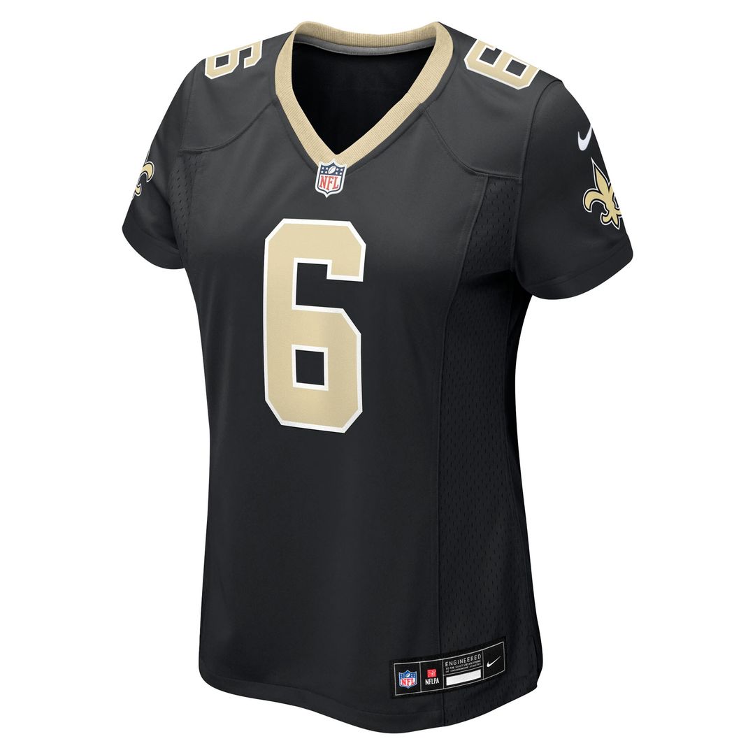 Tyler Shough New Orleans Saints Women's Game Jersey - Black