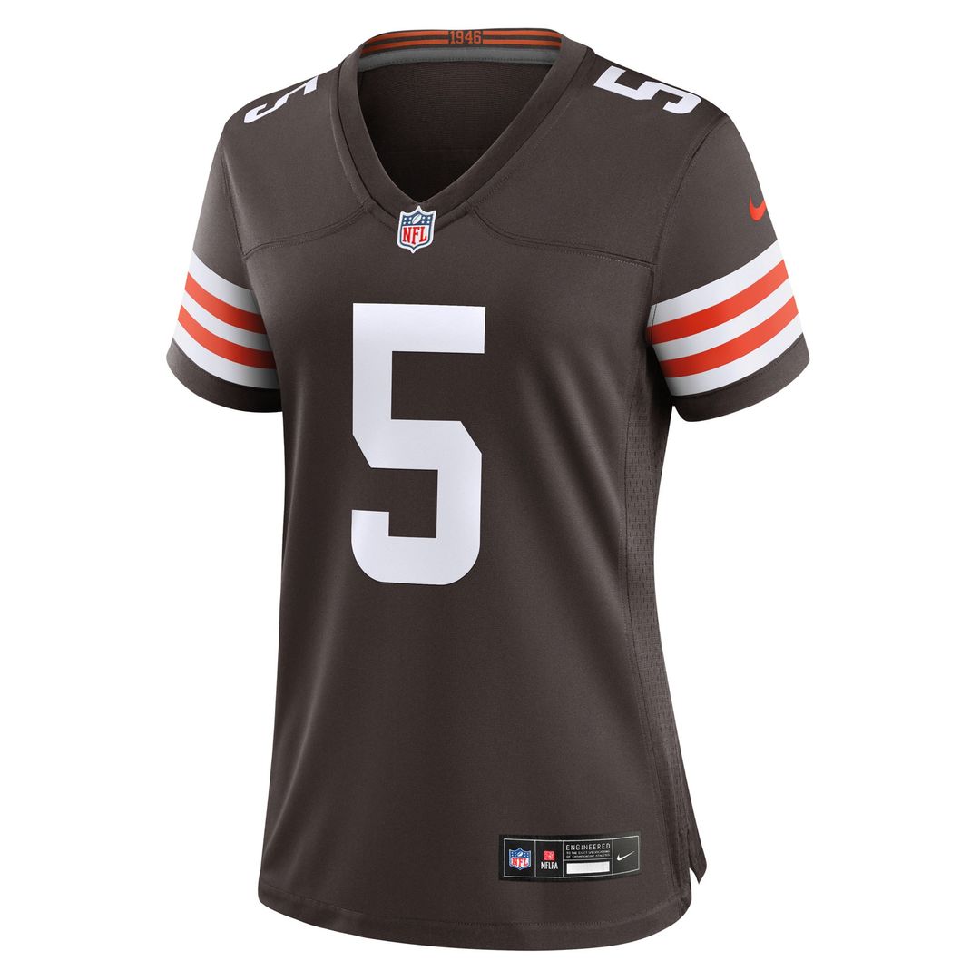Rayshawn Jenkins Cleveland Browns Women's Team Game Jersey - Brown