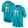 Kion Smith Miami Dolphins Game Jersey - Aqua