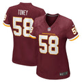 Shaka Toney Washington Football Team Women's Game Jersey - Burgundy