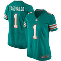 Tua Tagovailoa Miami Dolphins Women's Alternate Game Jersey - Aqua