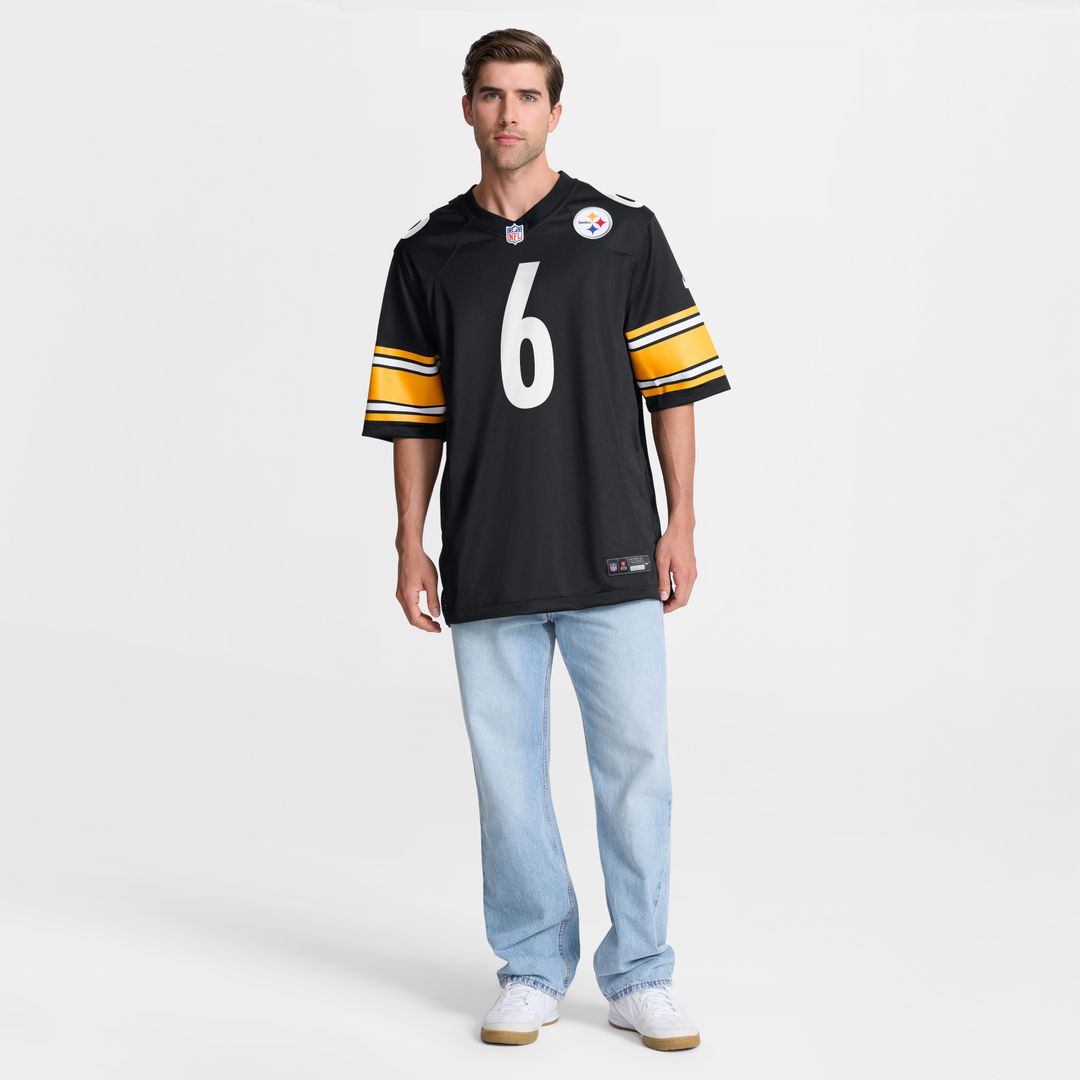 Patrick Queen Pittsburgh Steelers Game Player Jersey - Black