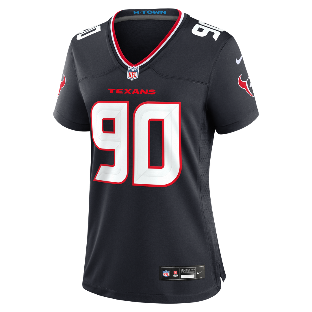 Logan Hall Houston Texans Women's Team Game Jersey - Navy