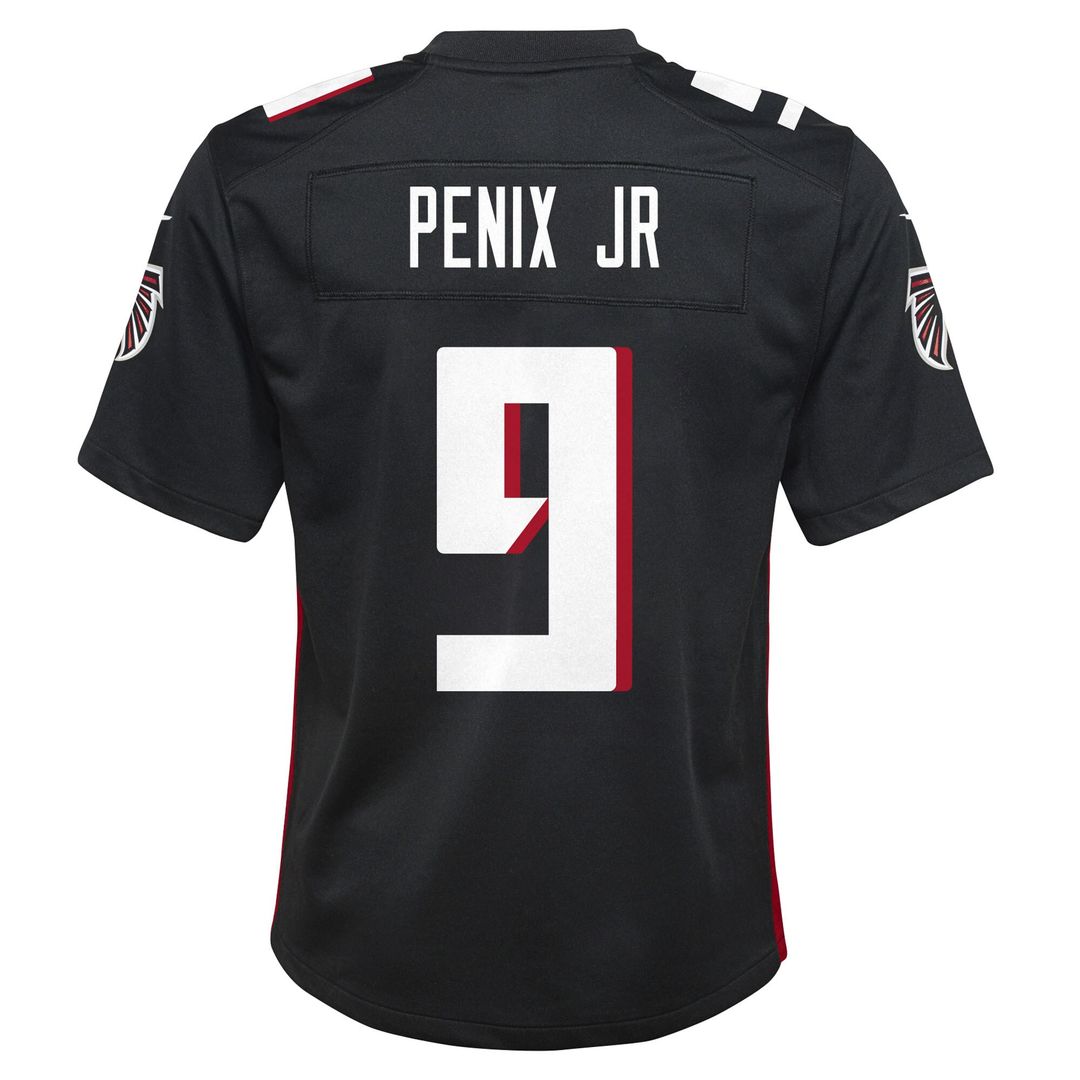 Michael Penix Jr. Atlanta Falcons Youth Team Game Jersey - Black