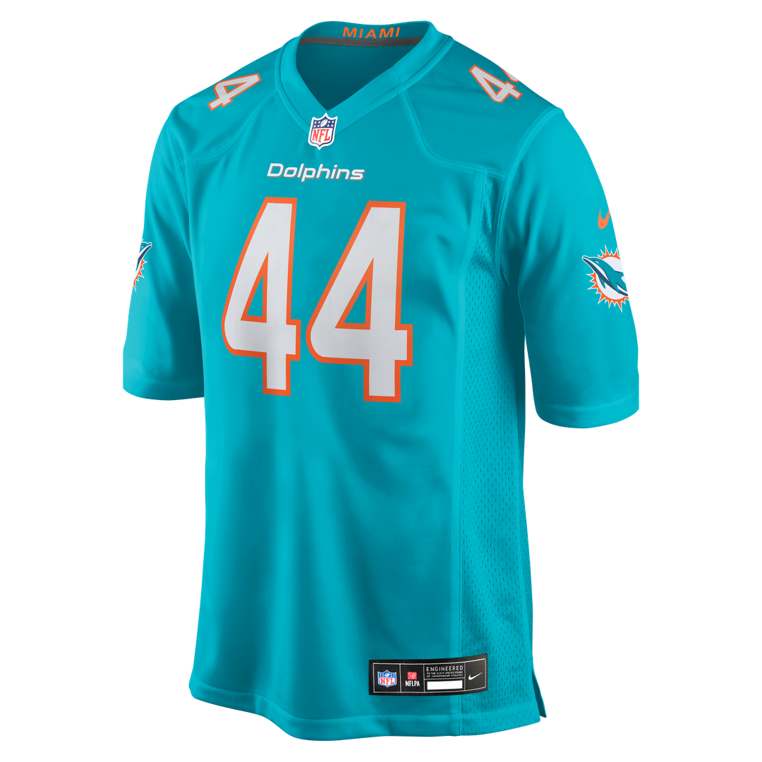 Chop Robinson Miami Dolphins Player Game Jersey - Aqua