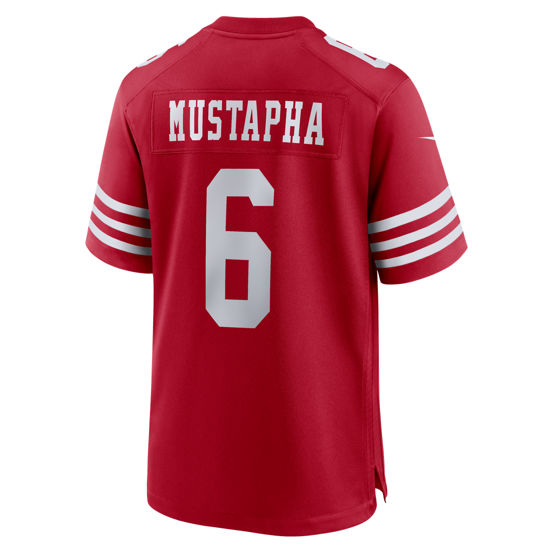 Malik Mustapha San Francisco 49ers Game Jersey - Scarlet