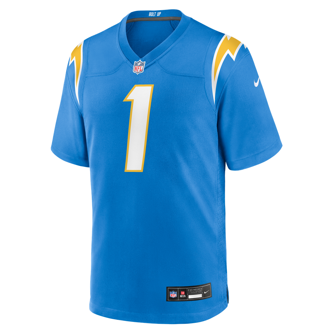 Akheem Mesidor Los Angeles Chargers 2026 Draft First Round Pick No. 22 Team Game Jersey - Powder Blue