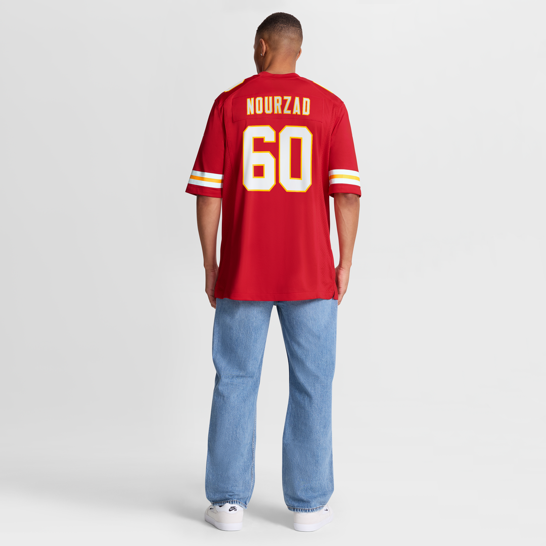Hunter Nourzad Kansas City Chiefs Game Jersey - Red