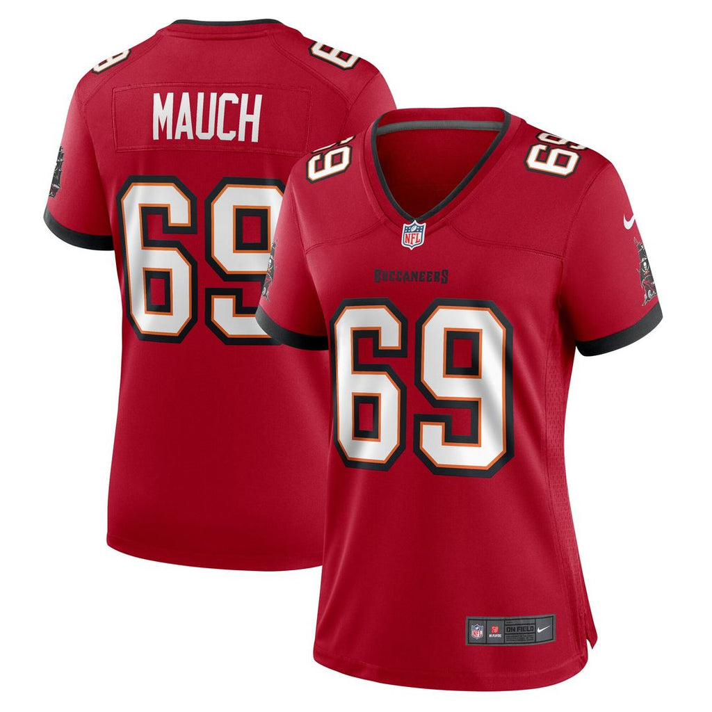 Cody Mauch Tampa Bay Buccaneers Women's Game Jersey - Red