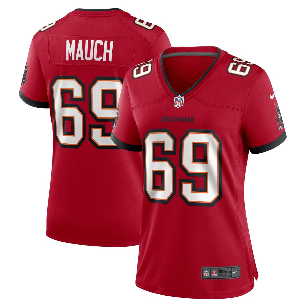 Cody Mauch Tampa Bay Buccaneers Women's Game Jersey - Red