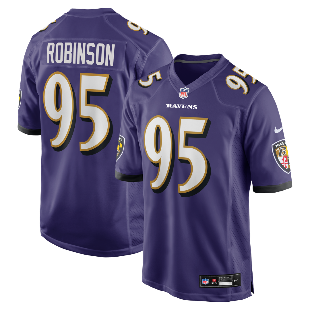 Tavius Robinson Baltimore Ravens Team Game Jersey - Purple