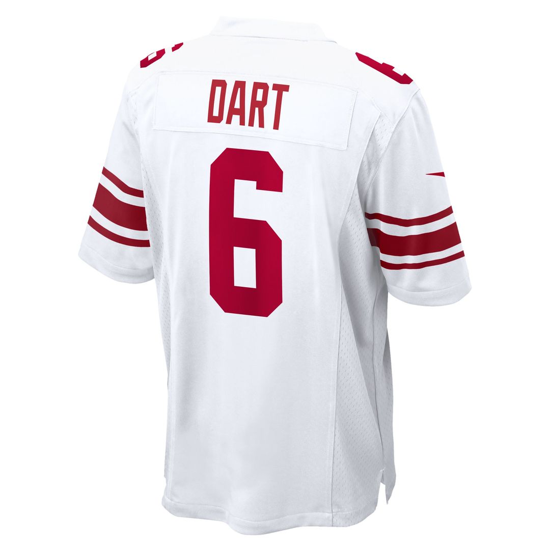 Jaxson Dart New York Giants Game Jersey - White