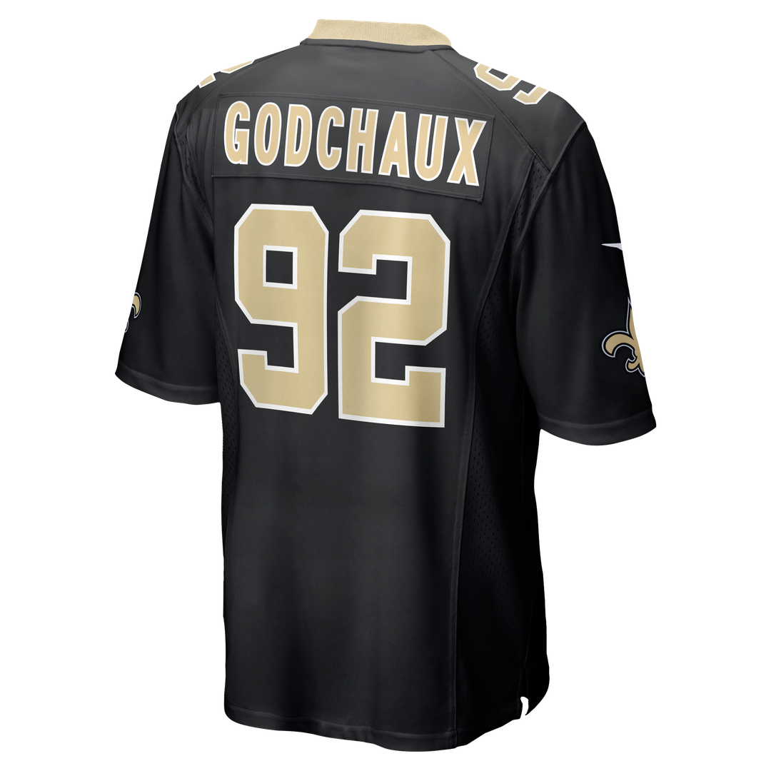 Davon Godchaux New Orleans Saints Team Game Jersey - Black