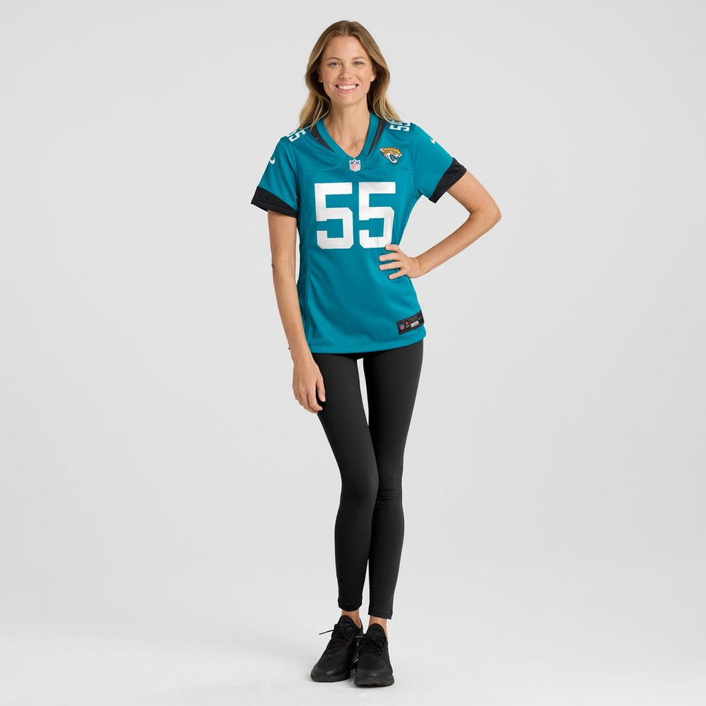 Dequan Jackson Jacksonville Jaguars Women's Game Jersey - Teal