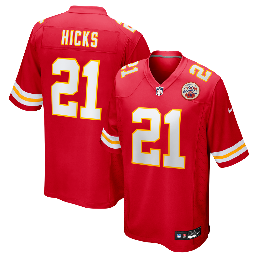 Jaden Hicks Kansas City Chiefs Game Jersey - Red