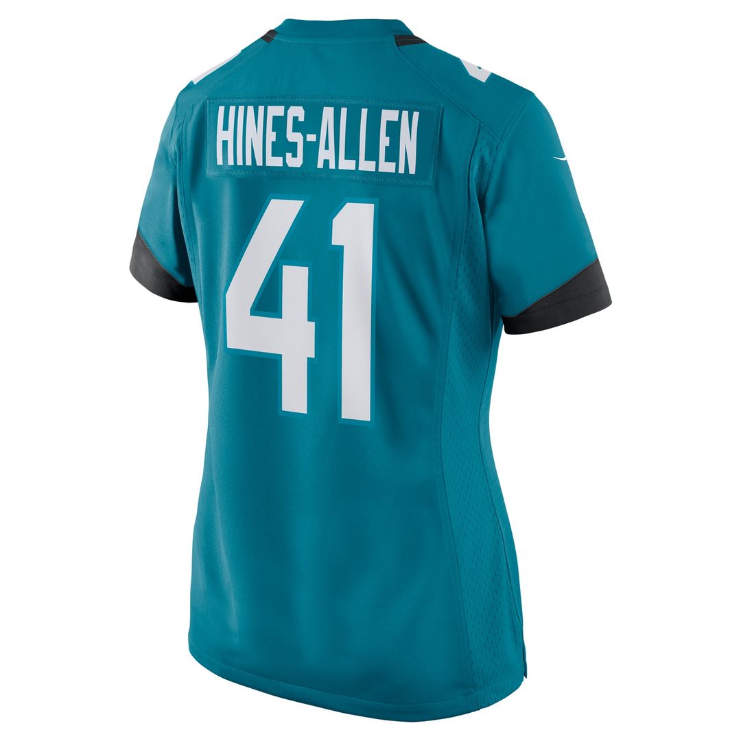 Josh Hines-Allen Jacksonville Jaguars Women's Player Game Jersey - Teal