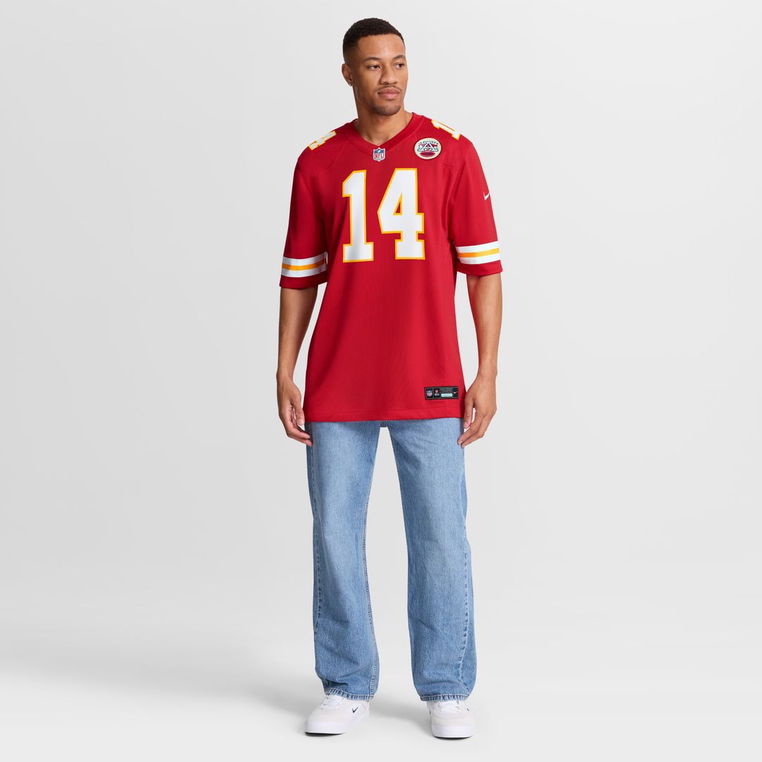 Garrett Nussmeier Kansas City Chiefs Game Jersey - Red