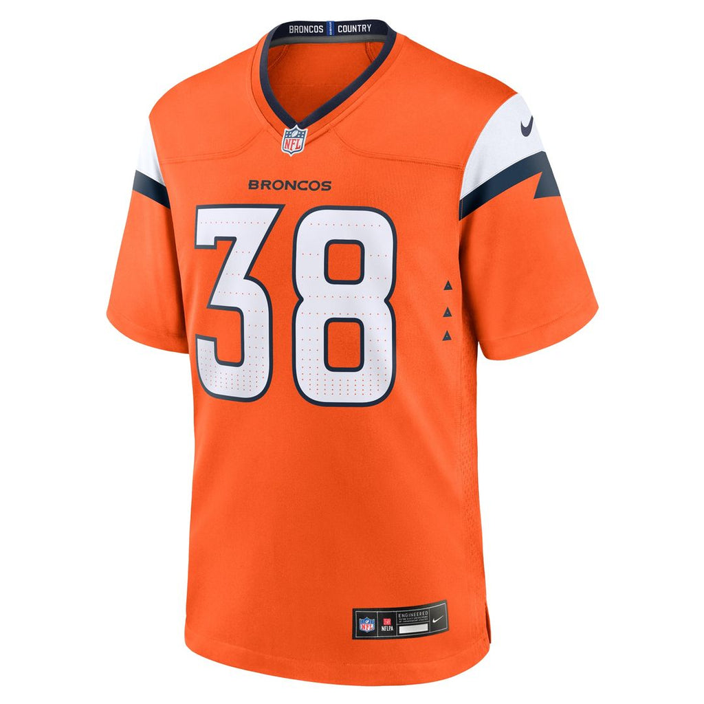 Jaleel McLaughlin Denver Broncos Team Game Jersey - Orange