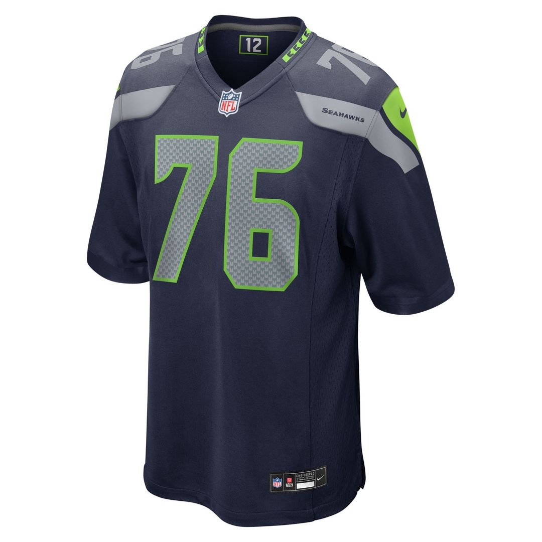 Grey Zabel Seattle Seahawks Team Game Jersey - Navy