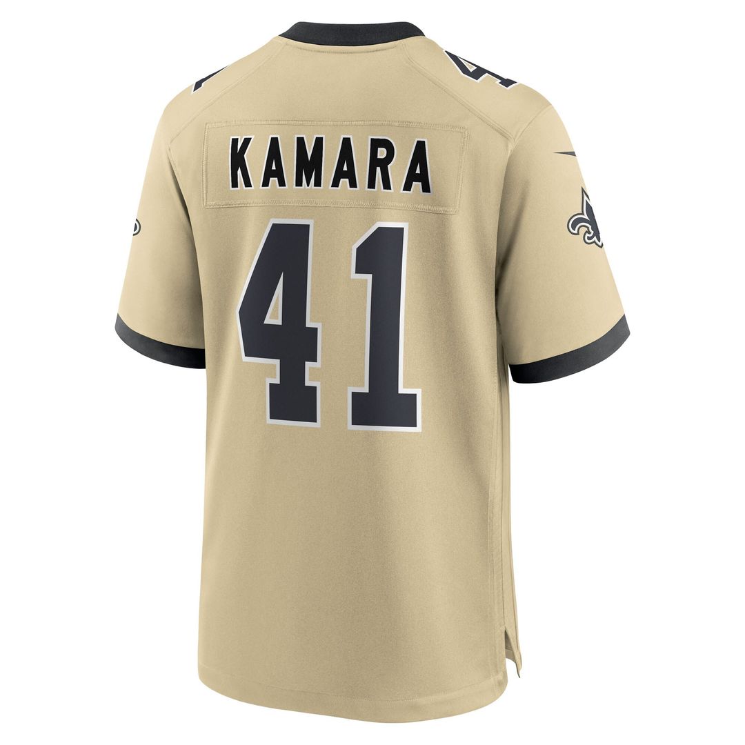 Alvin Kamara New Orleans Saints Youth Gameday Golds Alternate Game Player Jersey - Gold