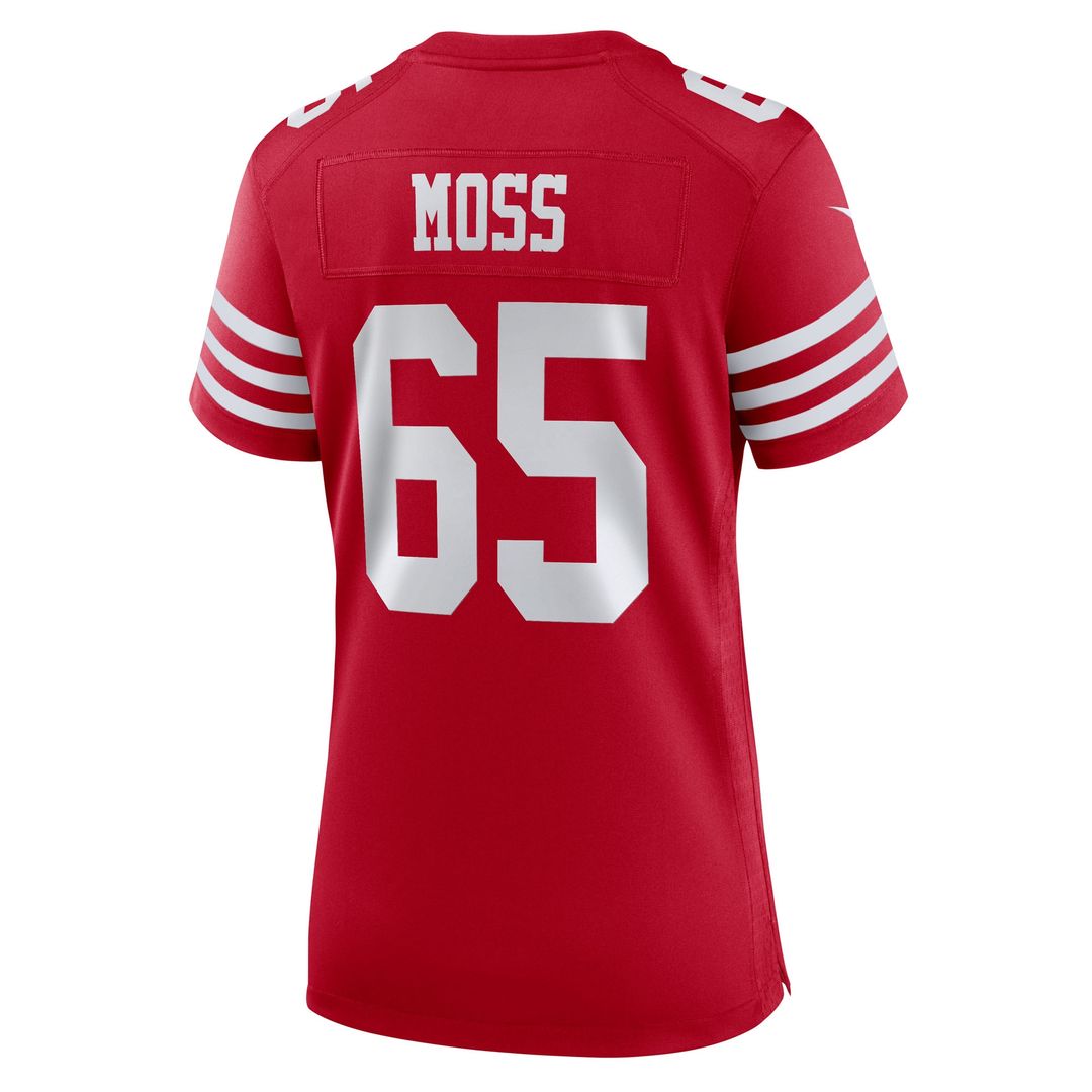 Drew Moss San Francisco 49ers Women's Team Game Jersey - Scarlet