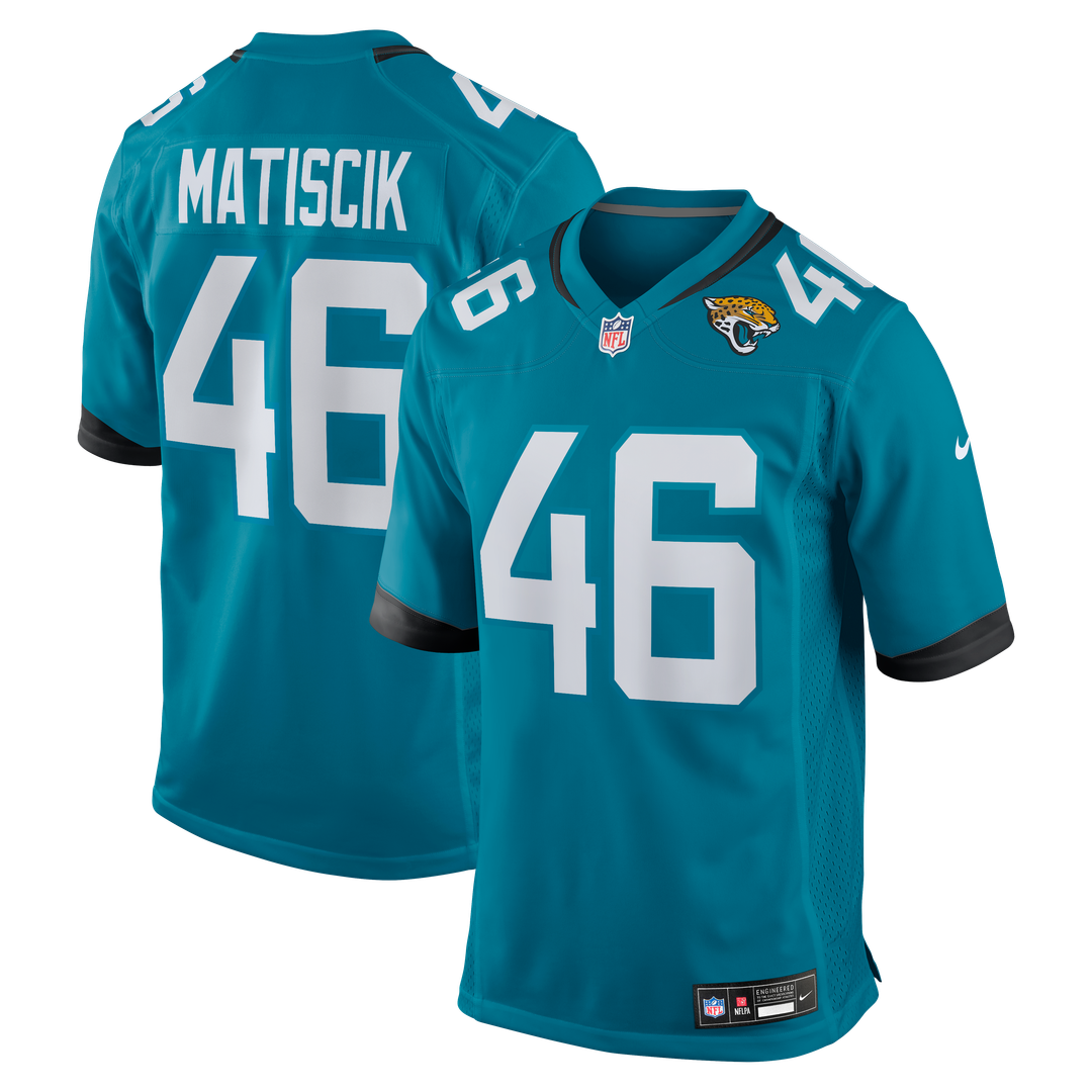 Ross Matiscik Jacksonville Jaguars Game Jersey - Teal