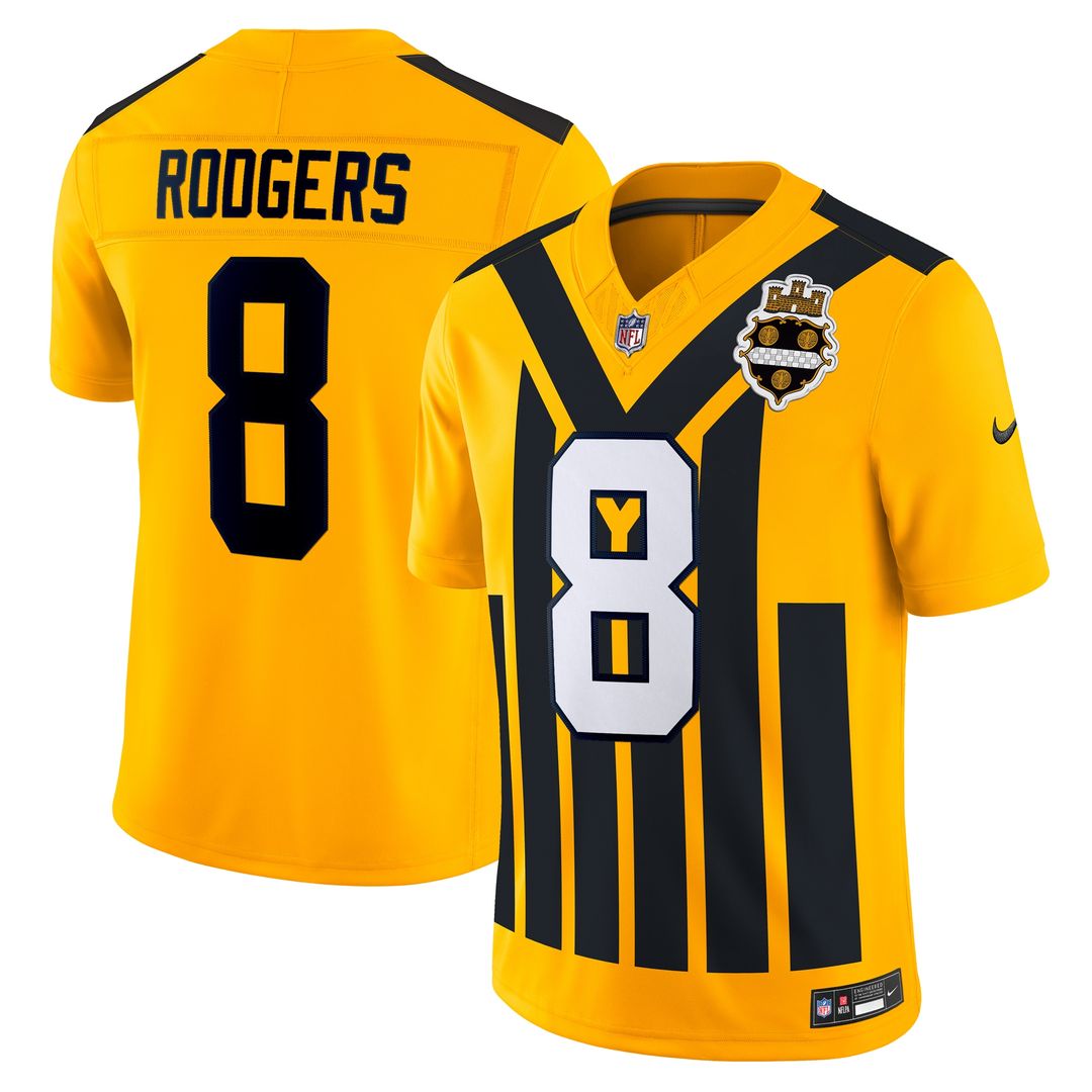 Aaron Rodgers Pittsburgh Steelers Alternate Vapor F.U.S.E. Limited Jersey - Gold